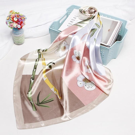 Foulard Satin Imprimé.