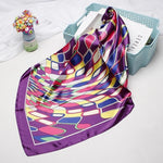 Foulard Satin Violet - Vignette | Création Satin