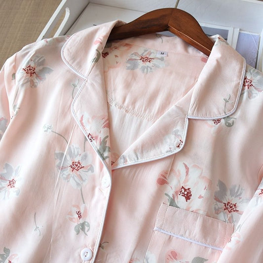 Pyjama Satin Rose Clair