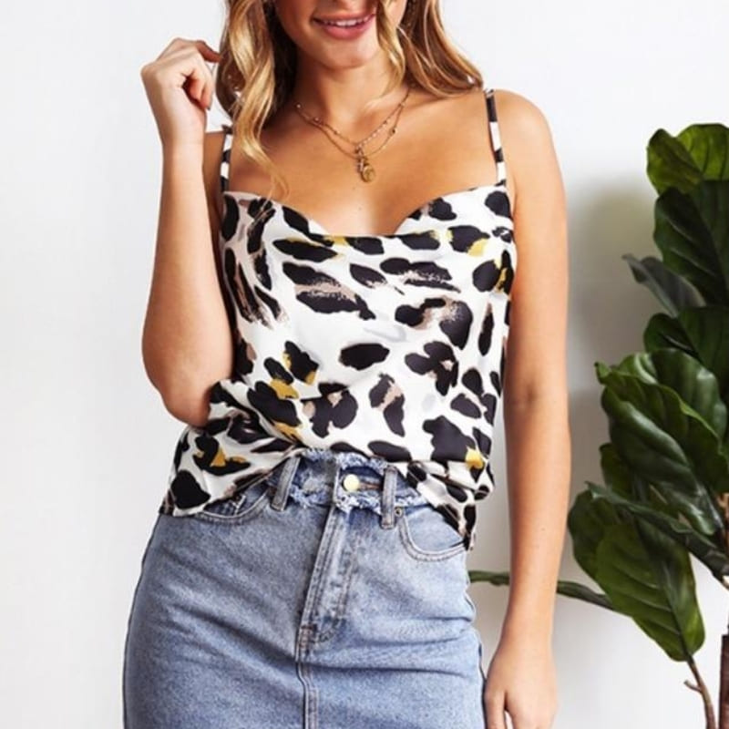 Caraco Satin Léopard.