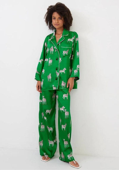 Pyjama Satin Femme Zèbre
