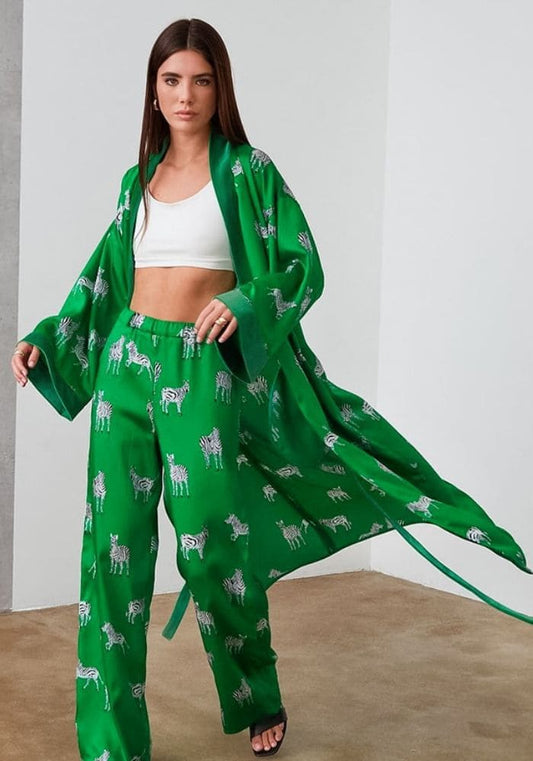 Pyjama Satin Kimono