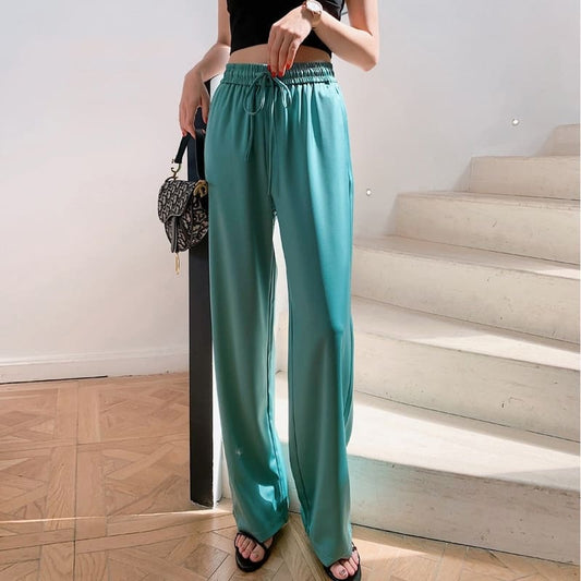 Pantalon Satin Vert.