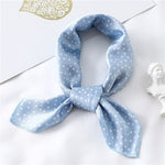 Bandana Satin Bleu Ciel - Vignette | Création Satin