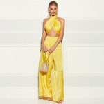 Ensemble Satin Jaune - DESTOCKAGE - Vignette | Création Satin
