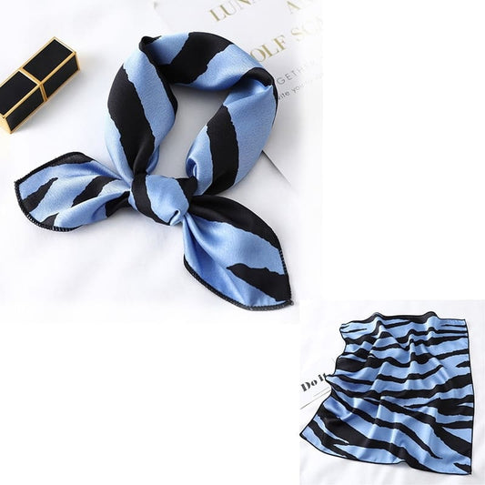 Bandana Satin Imprimé Zèbre.
