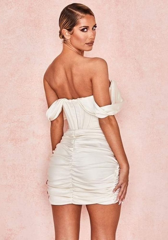 Petite Robe Blanche Satin