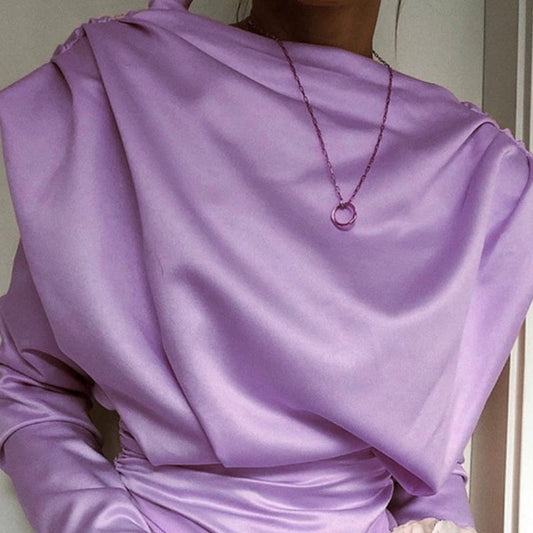 Body En Satin Violet.