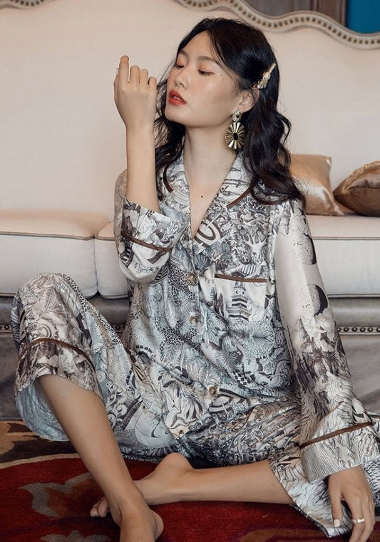 Pyjama Satin Femme Luxe