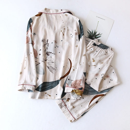 Pyjama Satin Haut Chemise.