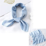 Bandana Satin Bleu Ciel - Vignette | Création Satin