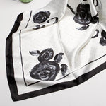 Foulard Satin Blanc - Vignette | Création Satin