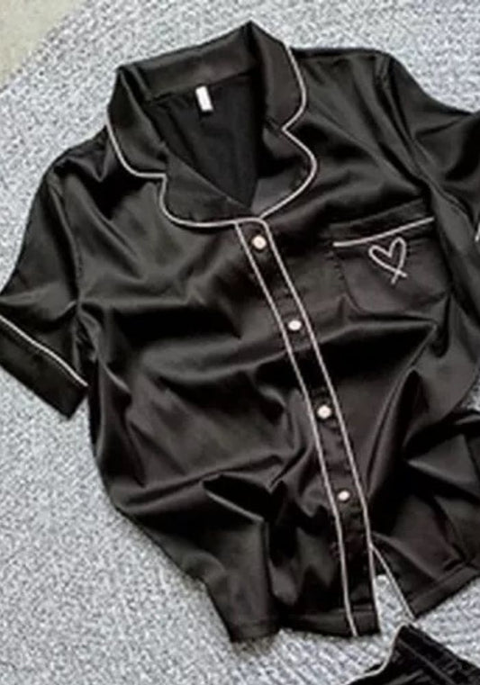 Pyjama Short Satin Femme