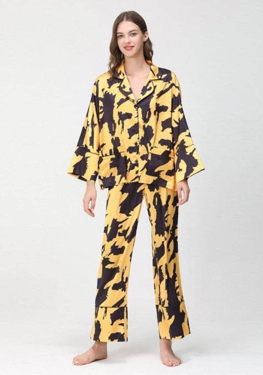 Pyjama en Satin Imprimé