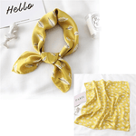 Bandana Satin Jaune - Vignette | Création Satin