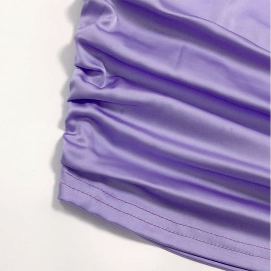 Débardeur Satin Couleur Violet.