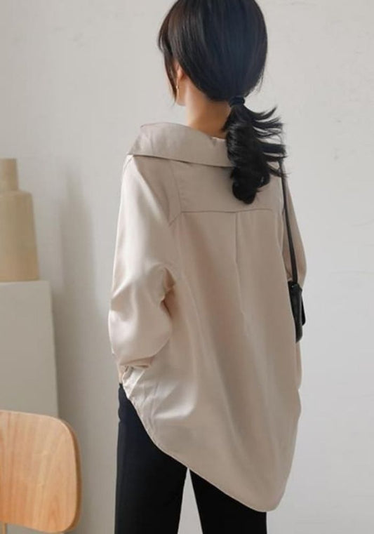 Chemisier Satin Femme Ample