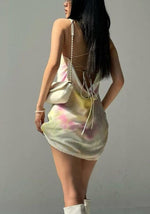 Robe Satin Tie and Dye - Vignette | Création Satin