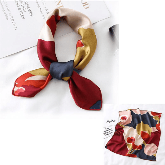 Bandana Satin Imprimé Abstrait.