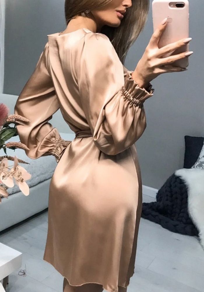 Robe en Satin Fluide