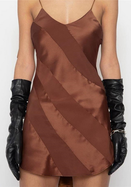 Robe Satin Courte