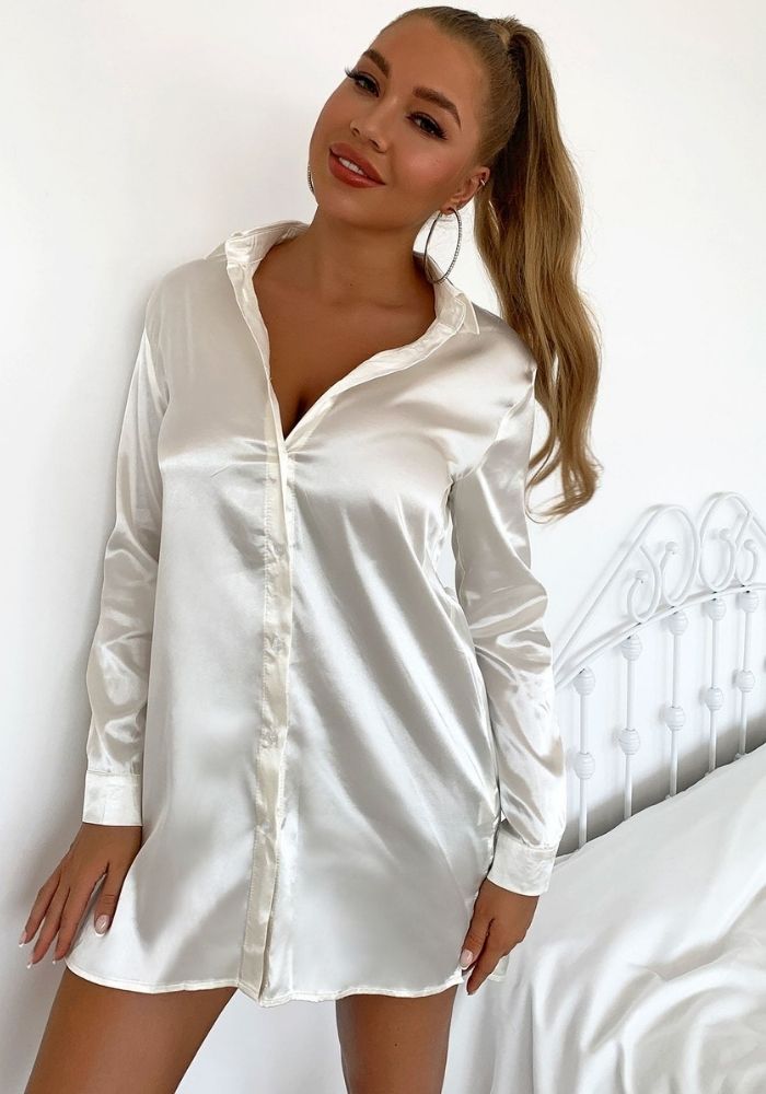 Robe Chemise Blanche femme