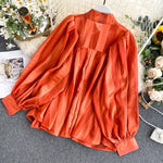 Blouse Satin Rouge - Vignette | Création Satin