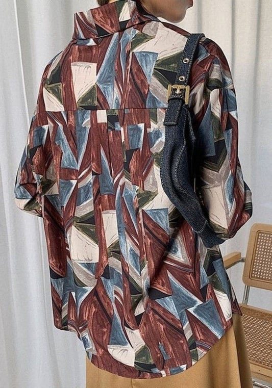 Chemisier Satin Vintage