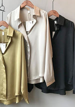 Chemisier Satin Femme Ample - Vignette | Création Satin