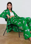 Pyjama Satin Kimono vert