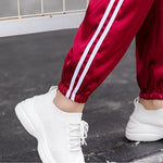 Pantalon Satin Rouge - Vignette | Création Satin