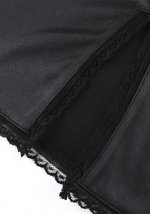 Robe Satin Noire de Nuit - Vignette | Création Satin