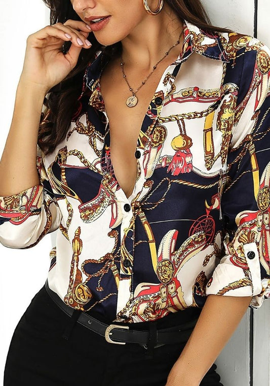 Chemisier en Satin Femme