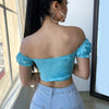 Crop Top Satin Coupe Baby Doll.