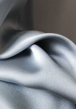 Robe Longue Satin Bleue - Vignette | Création Satin