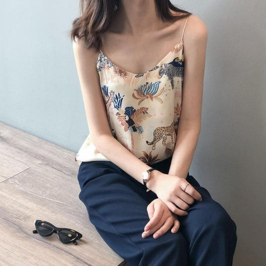 Débardeur Satin Pour Femme.