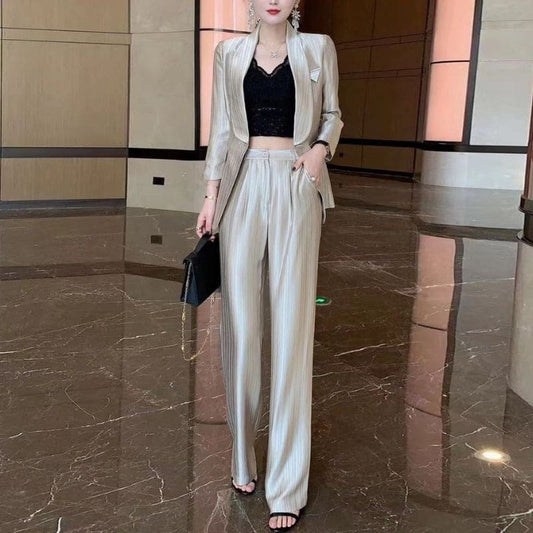 Ensemble Satin Champagne Femme pas cher