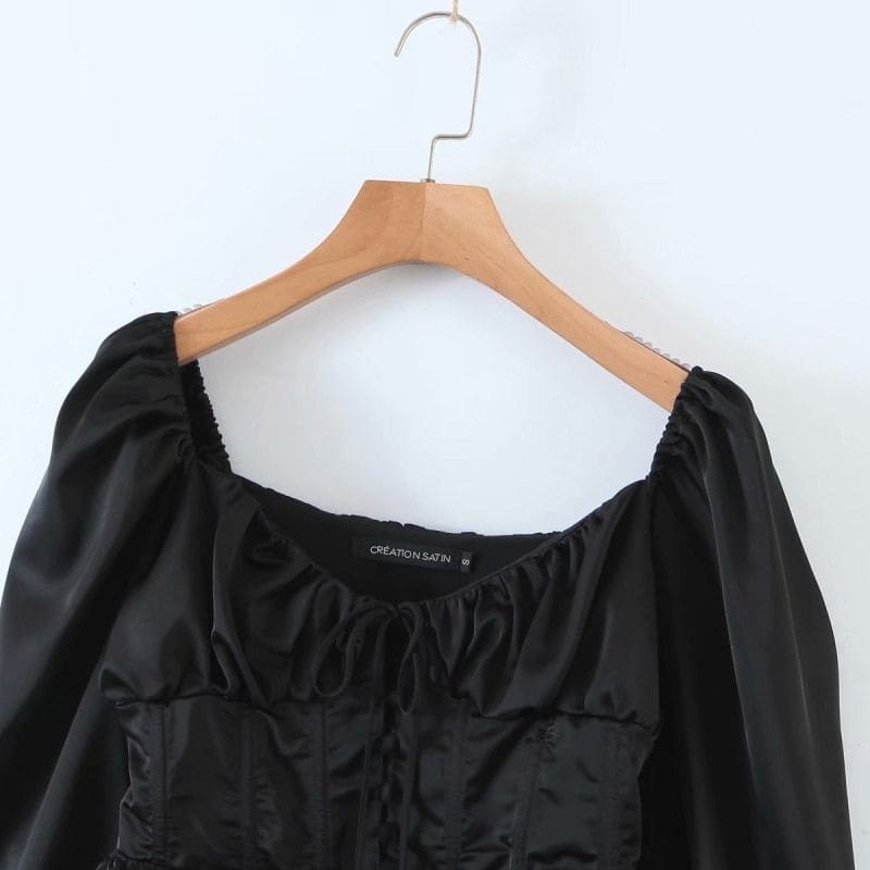 Blouse Satin style Bohème