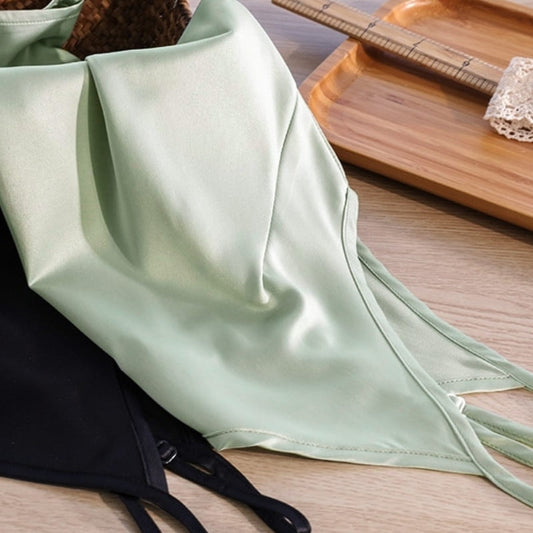 Débardeur Satin Couleur Vert Clair.