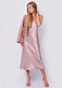 Robe en Satin Rose