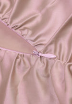 Robe Satin Rose Moulante - Vignette | Création Satin