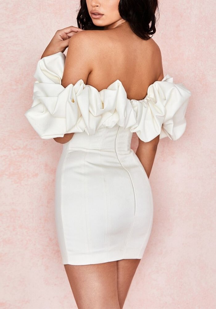 Robe Blanche en Satin